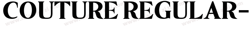 COUTURE REGULAR字体转换